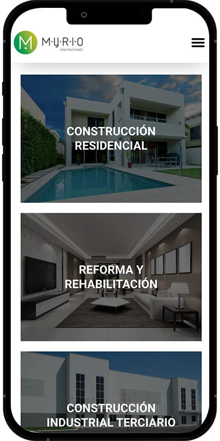 Versión móvil de Myrio