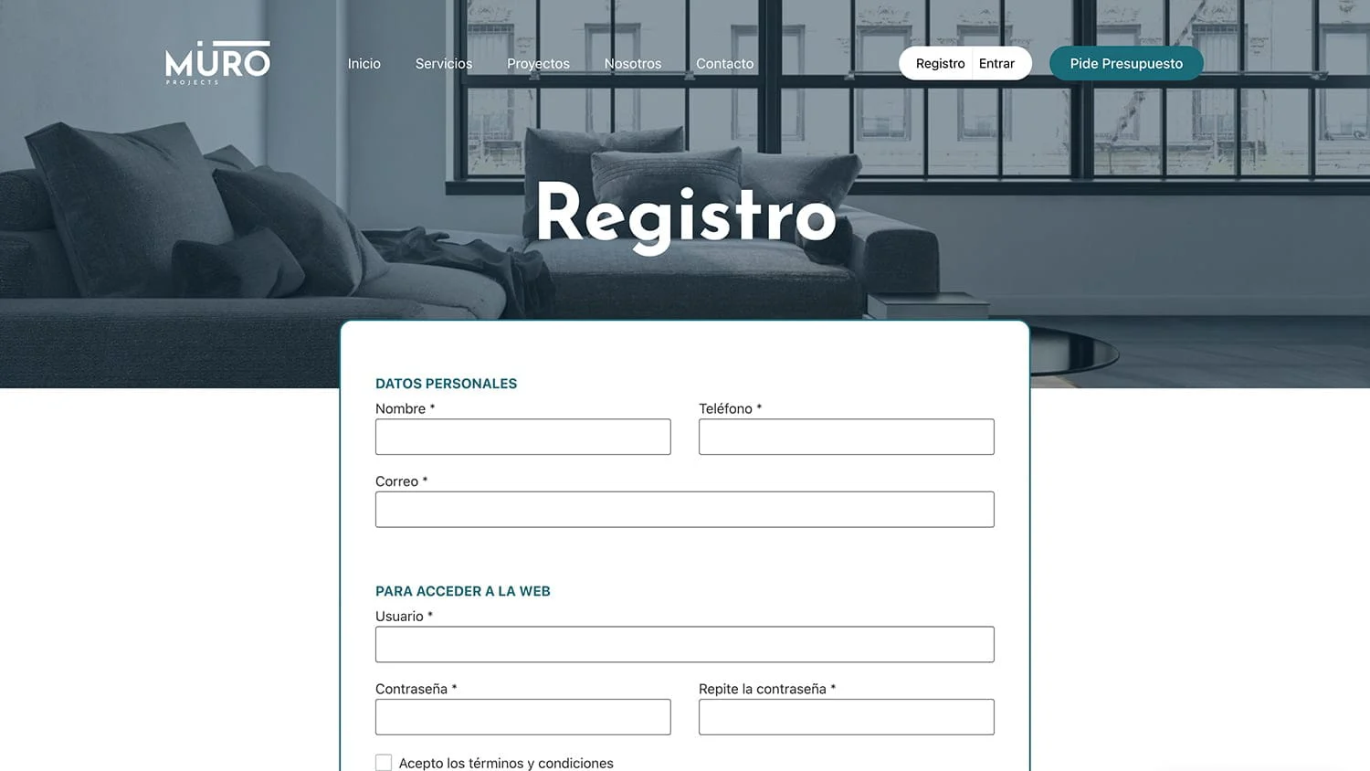 Captura de Muroprojects