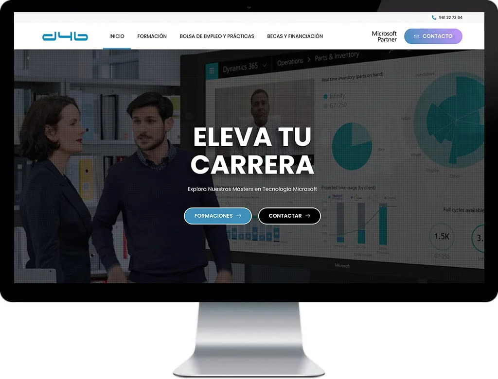 Diseño web d4b Academy