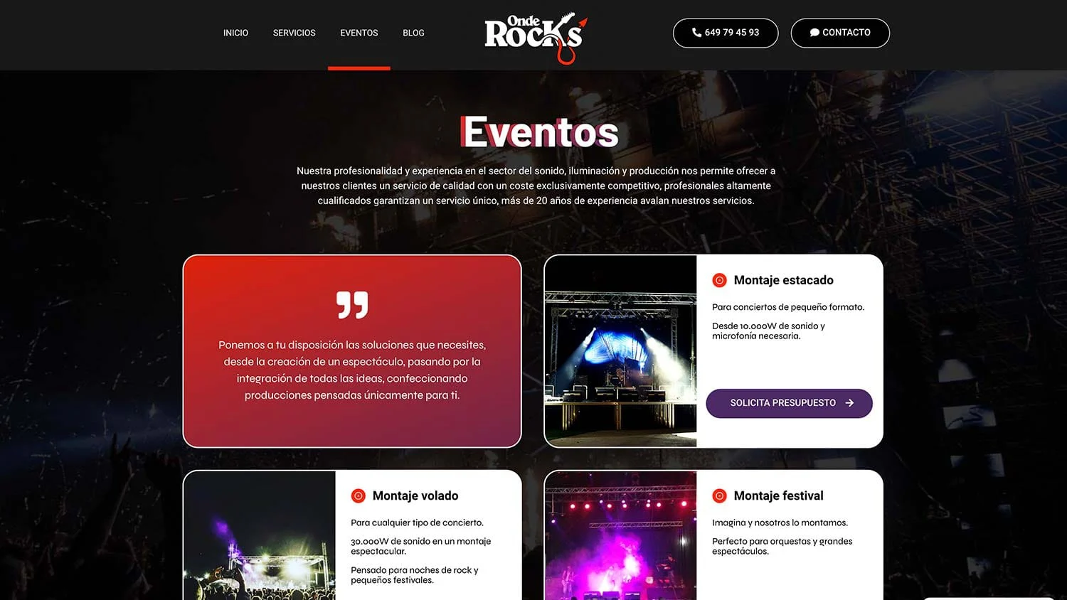 Captura de OndeRocks