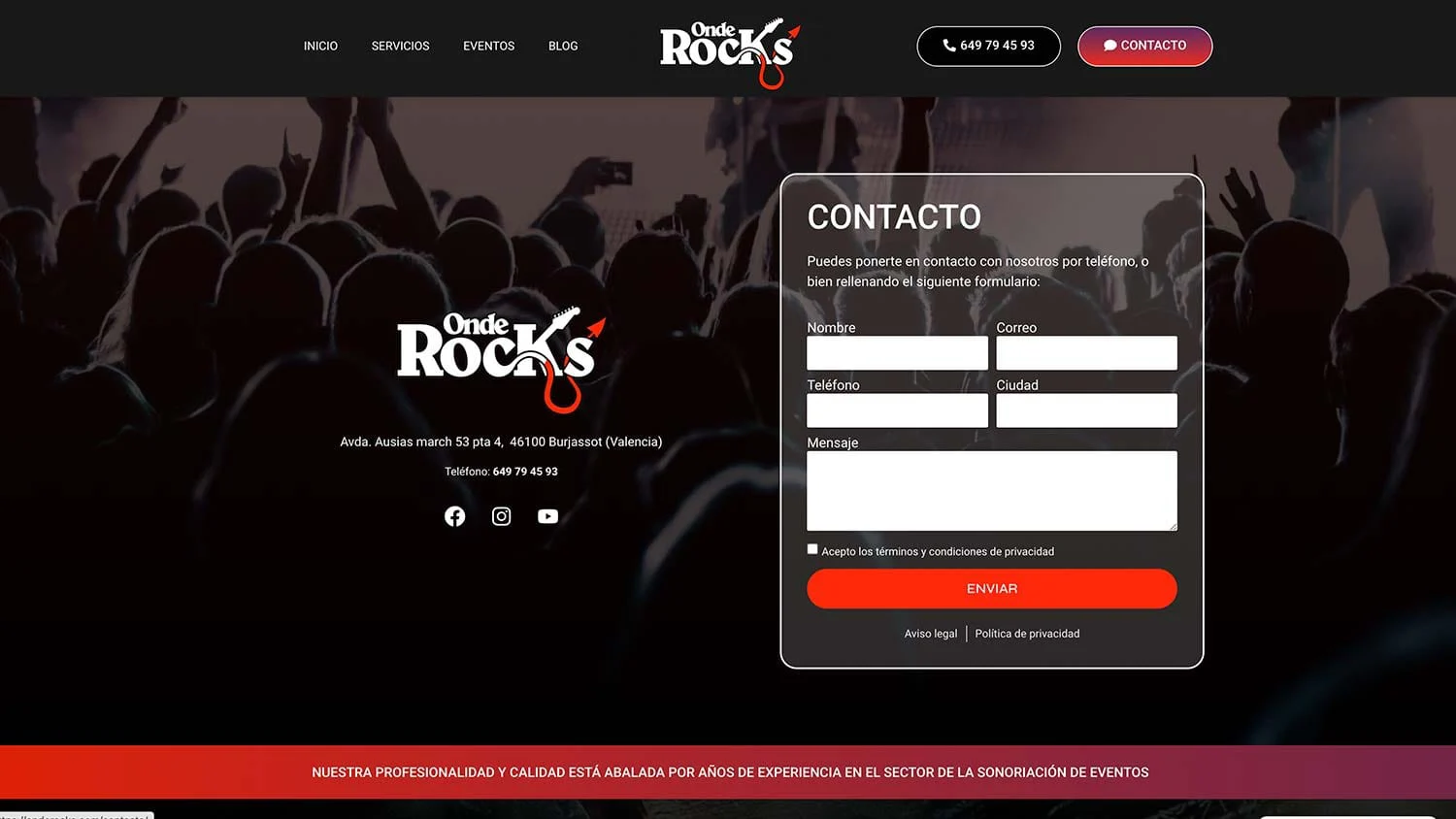 Captura de OndeRocks