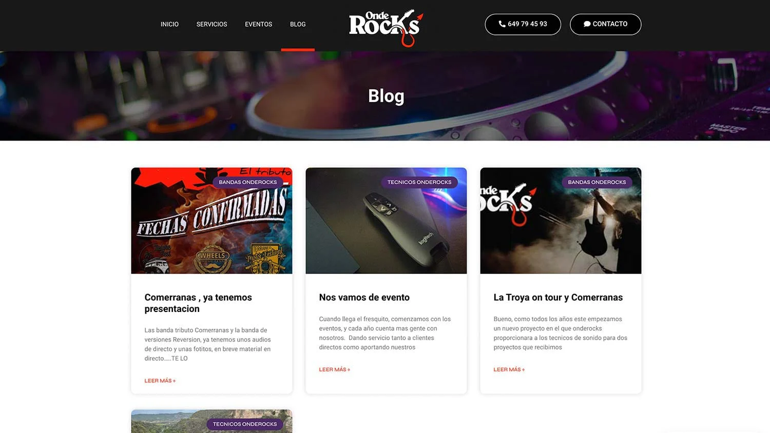 Captura de OndeRocks