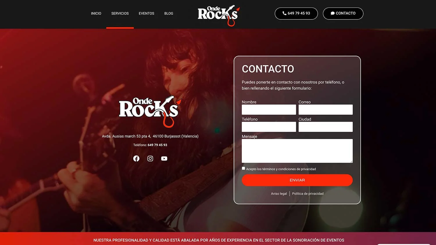 Captura de OndeRocks