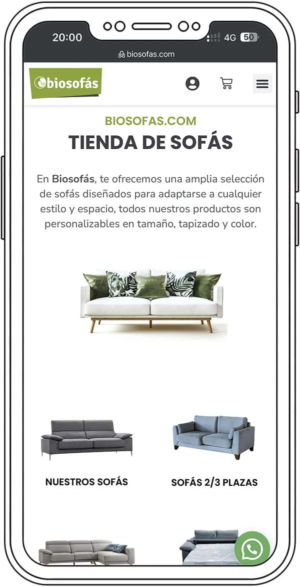 Versión móvil de Biosofás