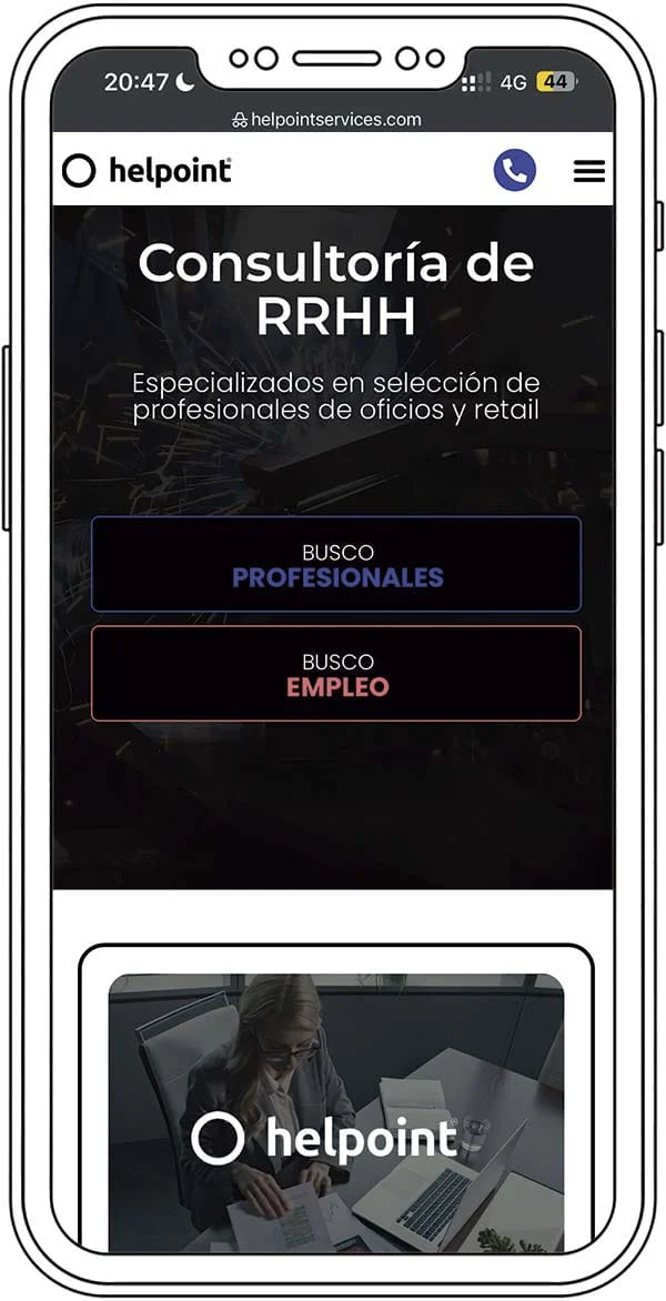 Versión móvil de Helpointservices
