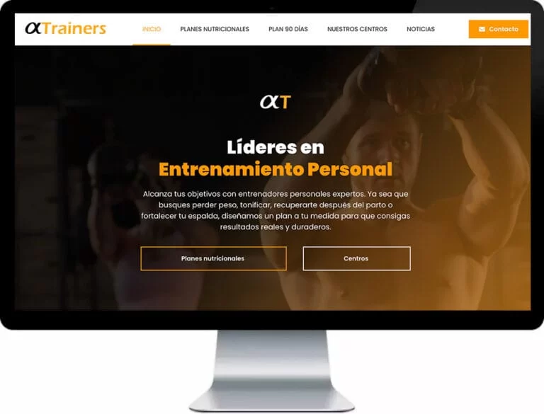 Alfa Trainers - Diseño web