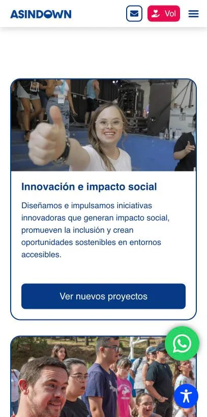 Versión móvil de Asindown