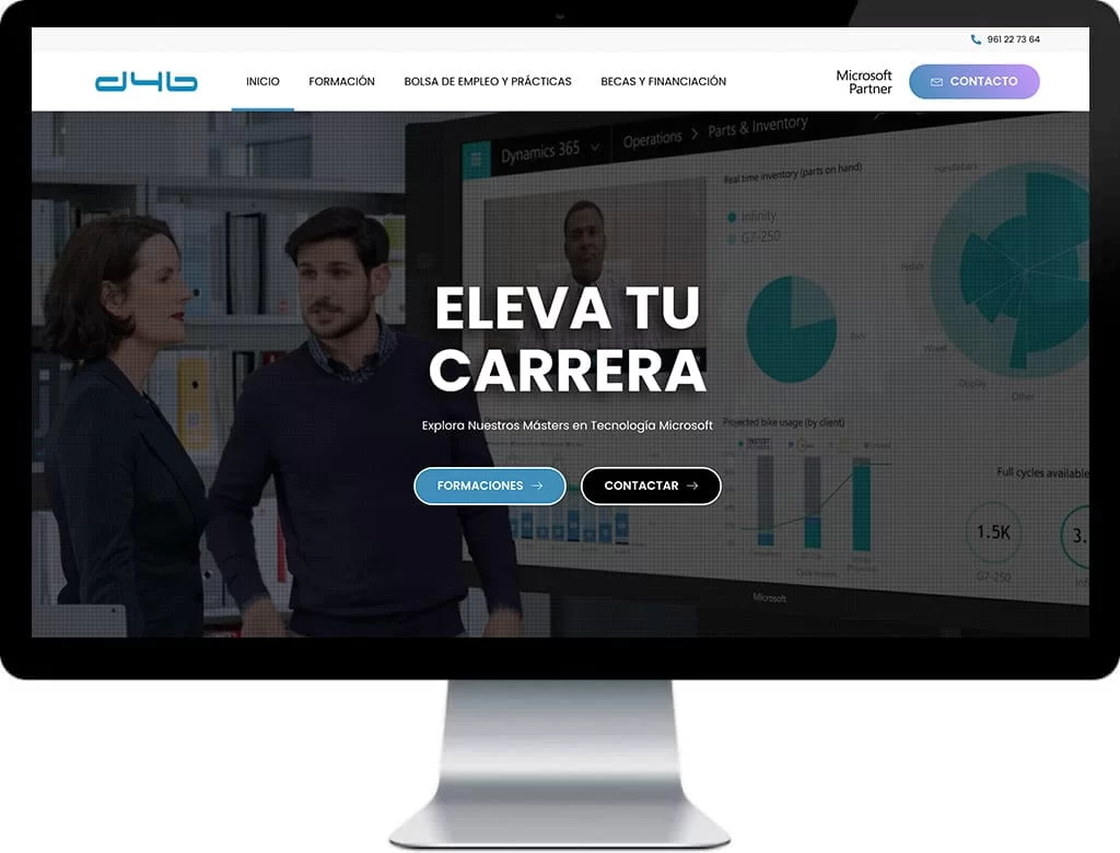 Diseño web d4b Academy